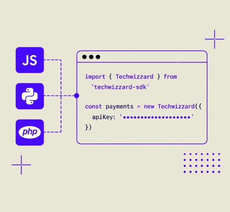 JavaScript, Python and PHP payment SDK integration